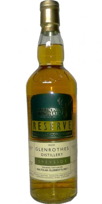 Glenrothes 1998 GM Reserve
