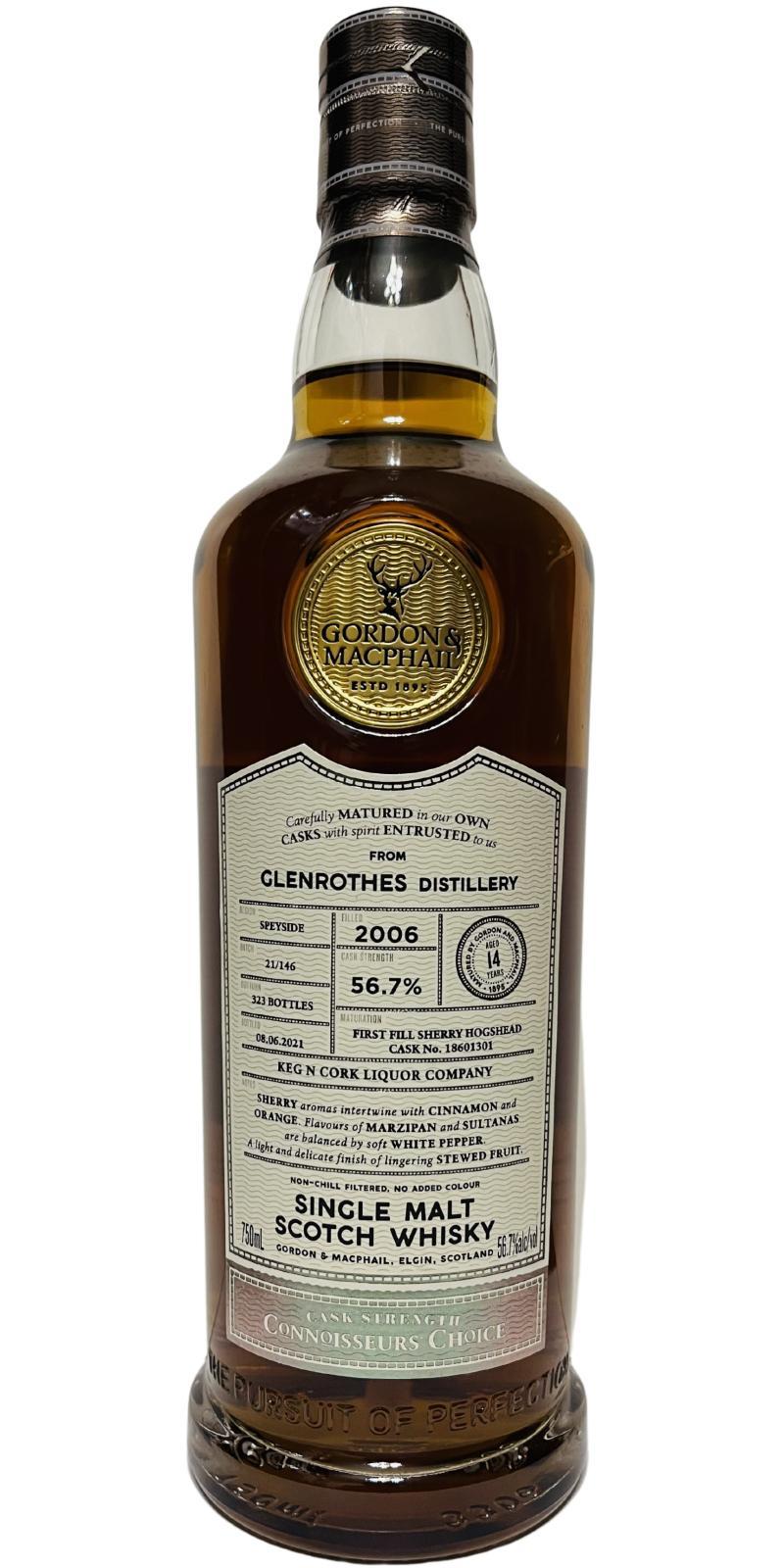Glenrothes 2006 GM Connoisseurs Choice - Cask Strength