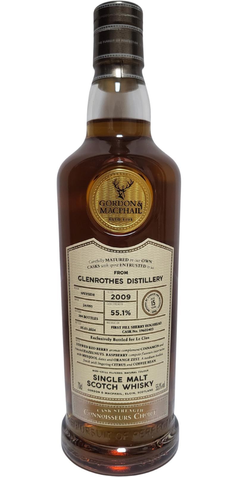 Glenrothes 2009 GM Connoisseurs Choice - Cask Strength