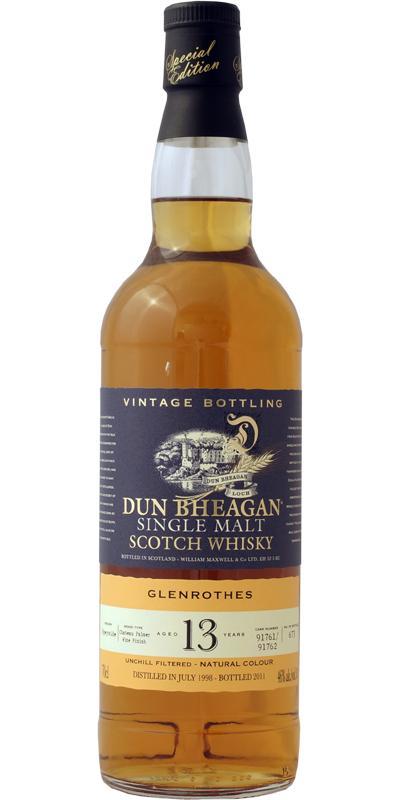 Glenrothes 1998 IM Dun Bheagan