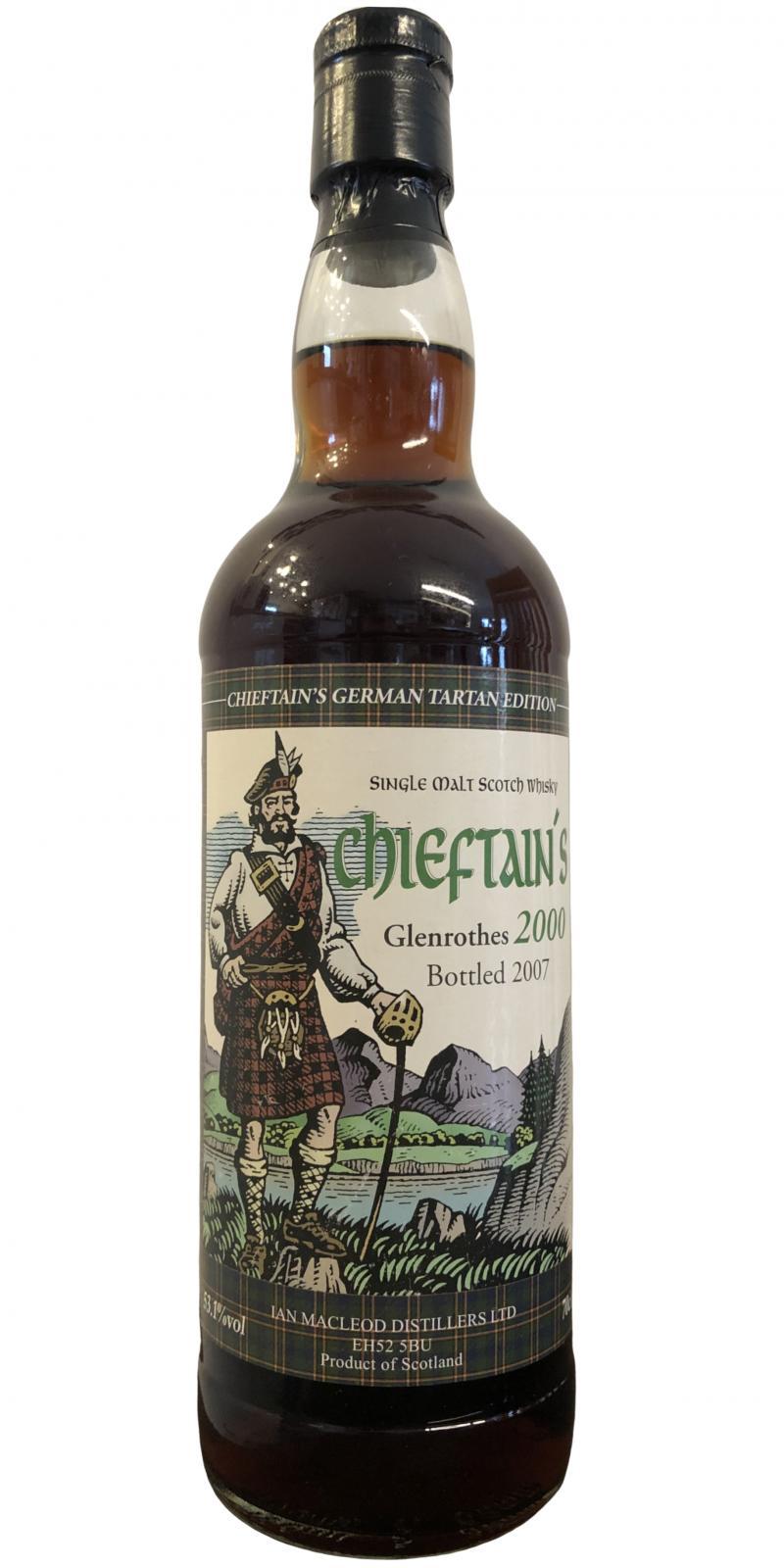 Glenrothes 2000 IM Chieftain's German Tartan Malt