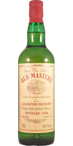 Glenrothes 1988 JM Old Master's - Cask Strength Selection