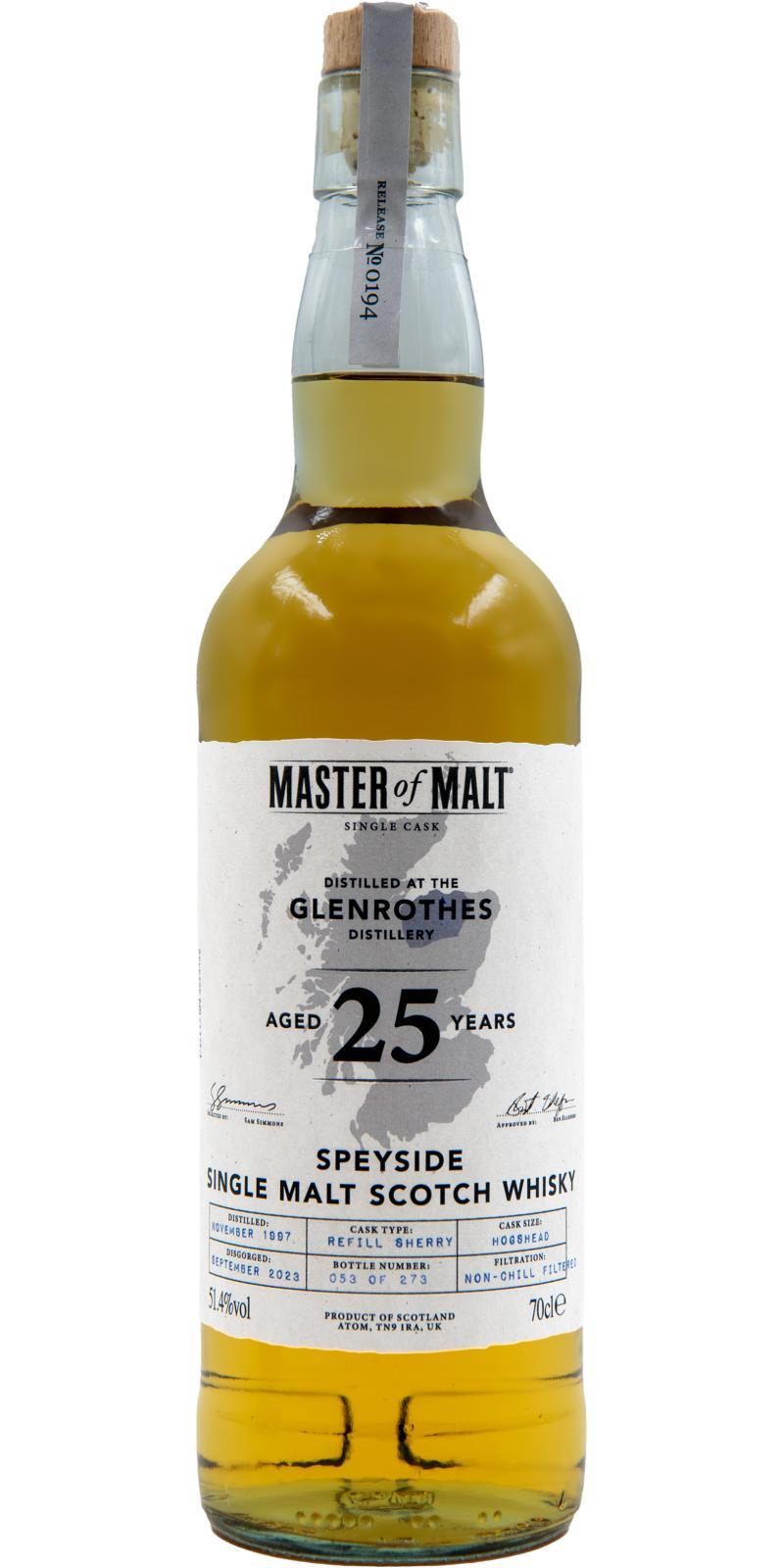 Glenrothes 1997 MoM Single Cask