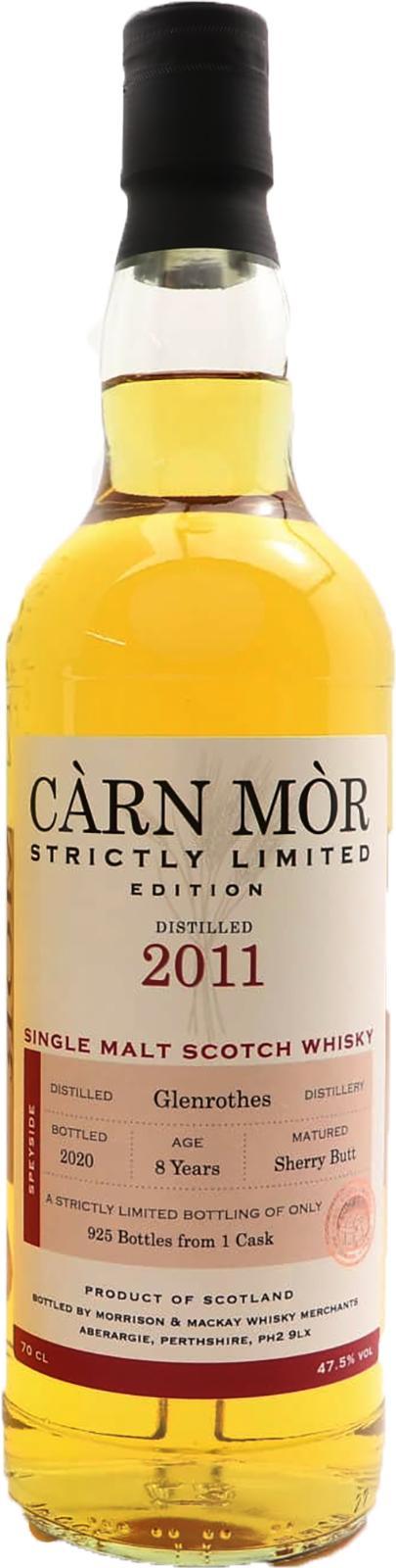 Glenrothes 2011 MMcK Càrn Mòr - Strictly Limited Edition
