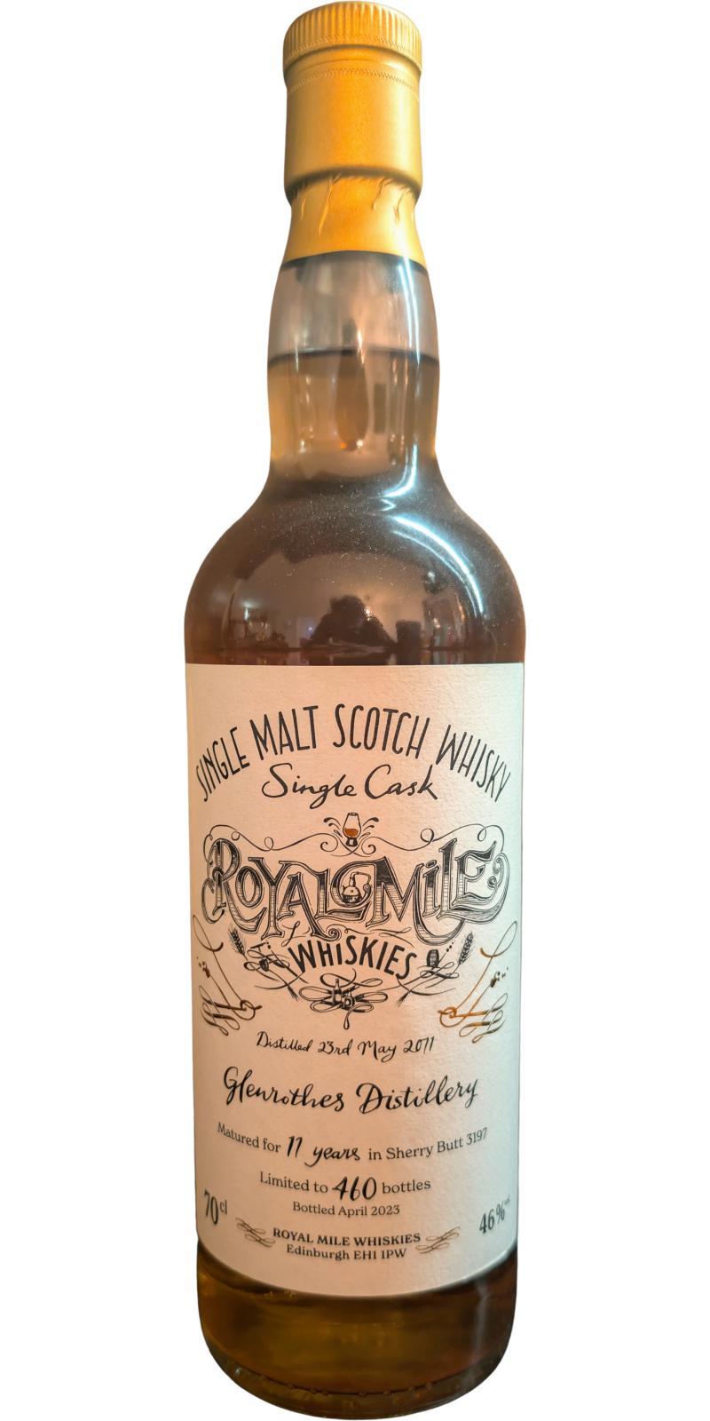 Glenrothes 2011 RM Single Cask