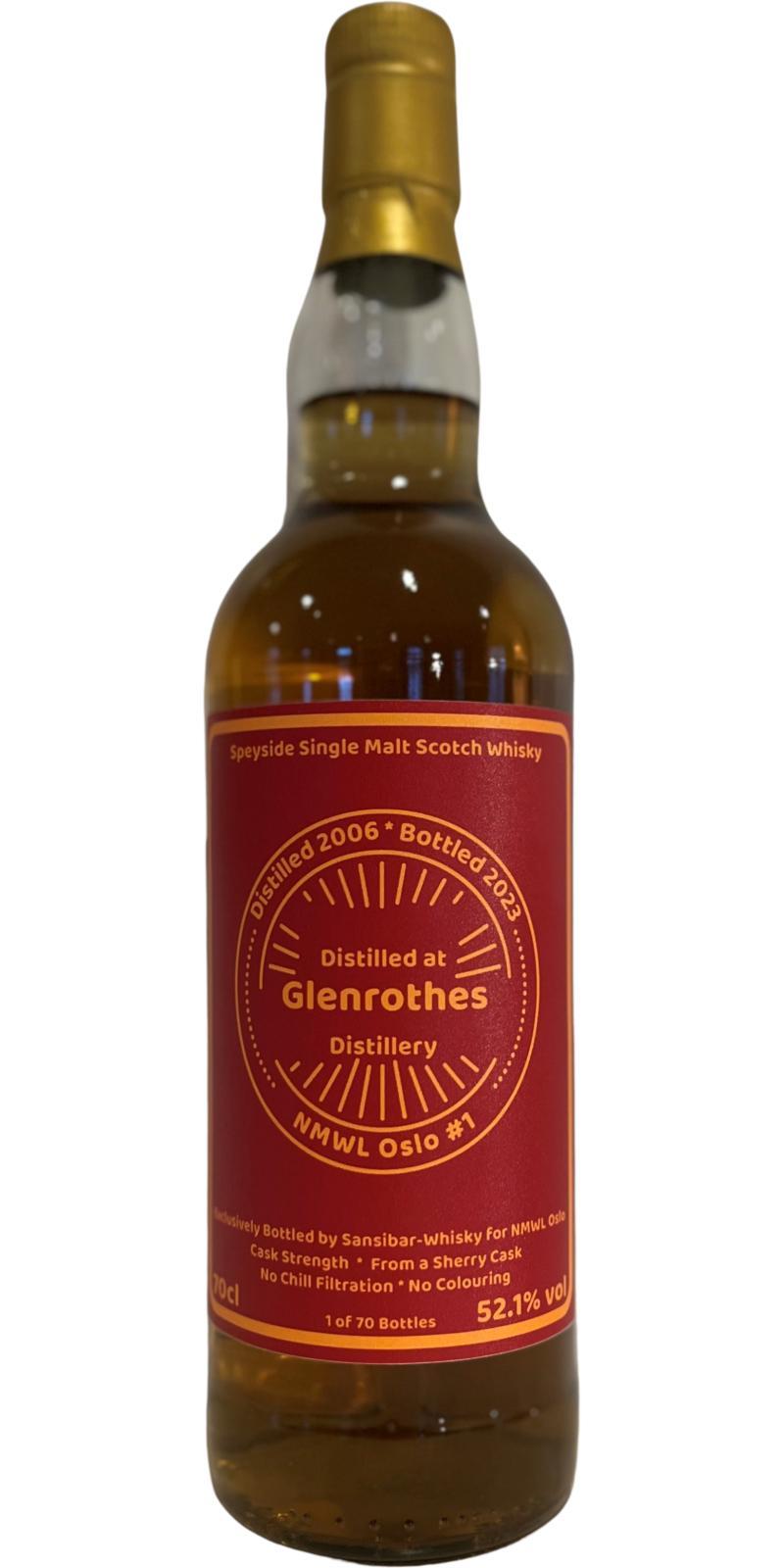 Glenrothes 2006 Sb NMWL Oslo #1