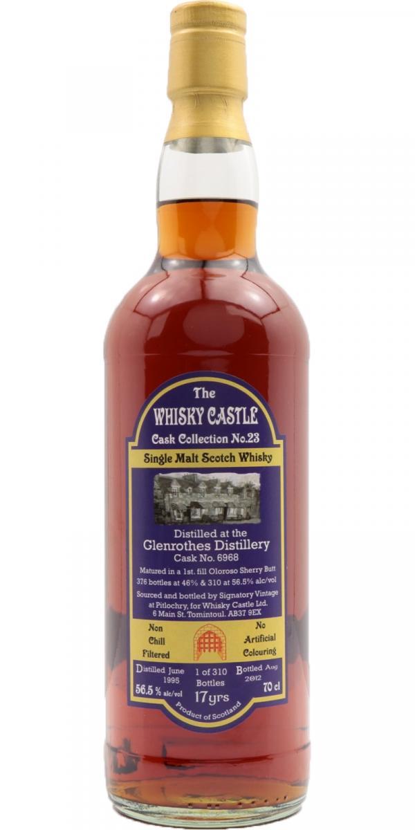 Glenrothes 1995 SV The Whisky Castle - Cask Collection No.23