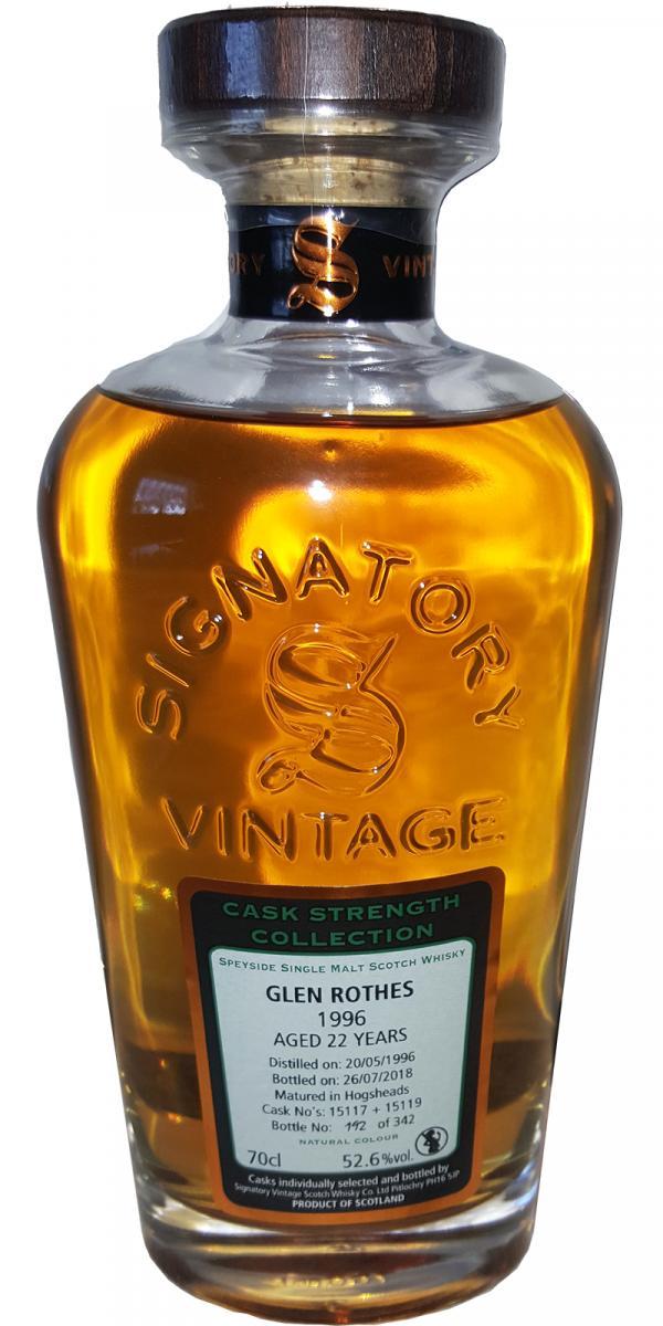 Glenrothes 1996 SV Cask Strength Collection