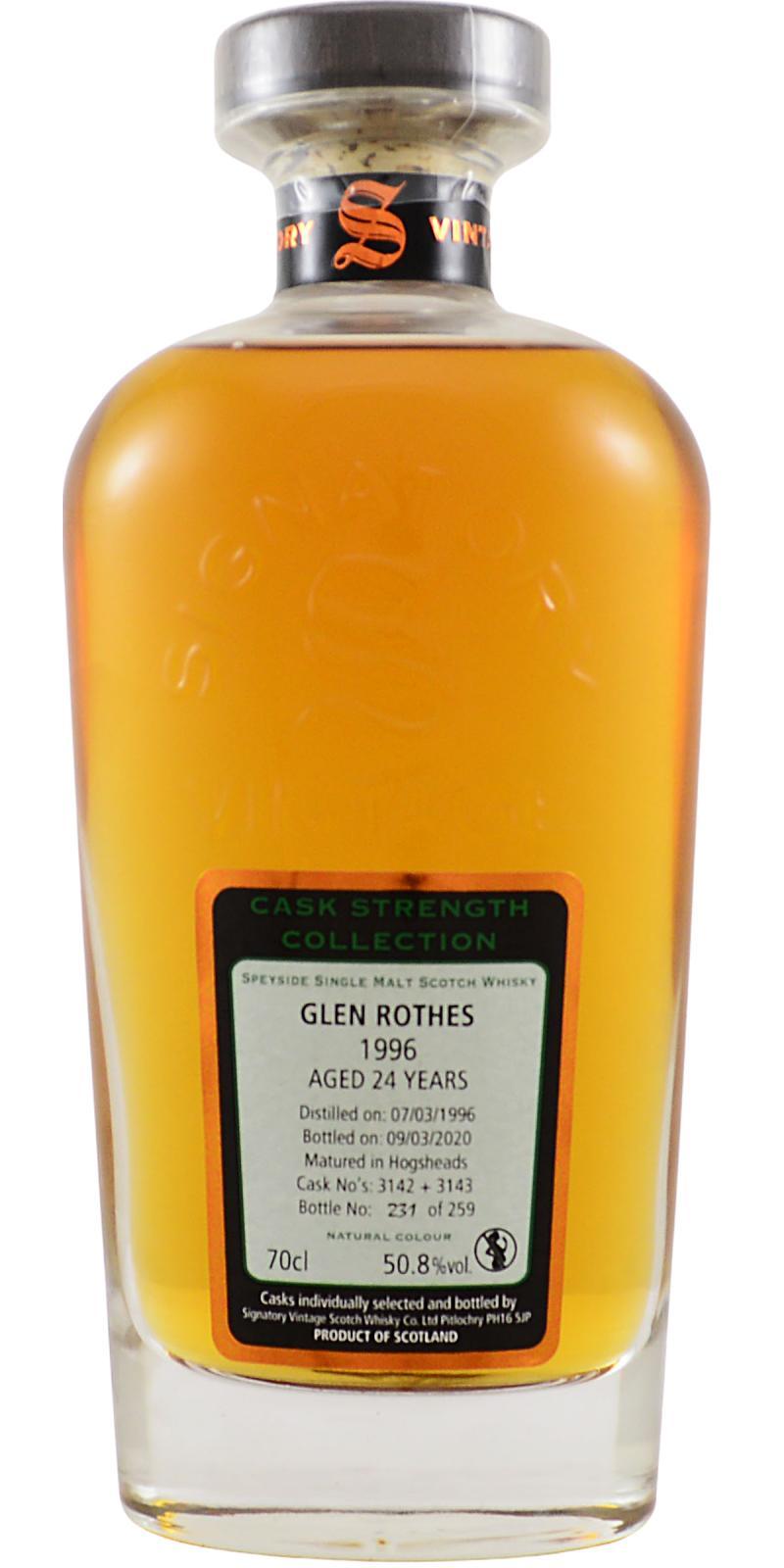 Glenrothes 1996 SV Cask Strength Collection