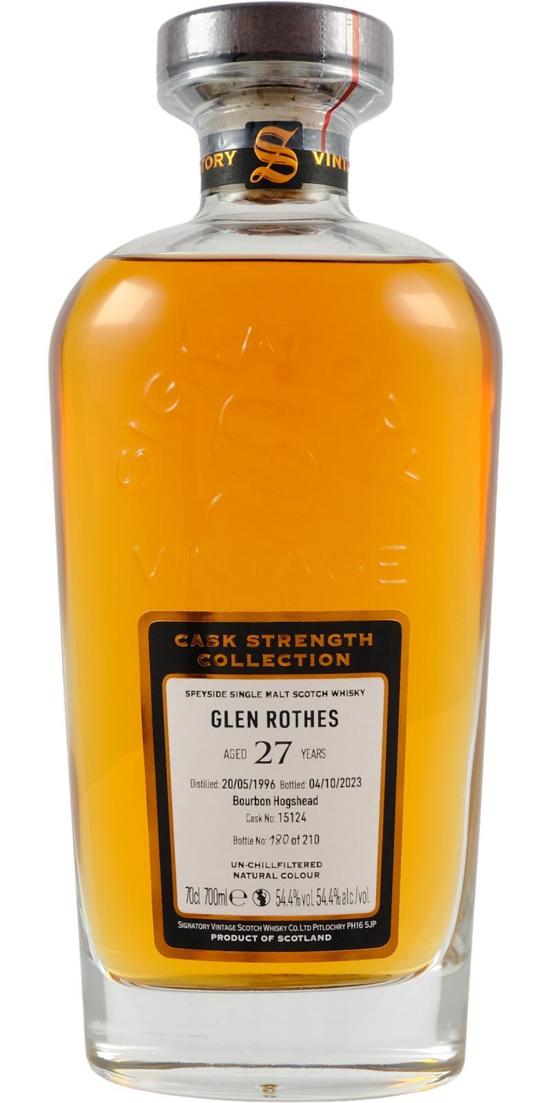 Glenrothes 1996 SV Cask Strength Collection