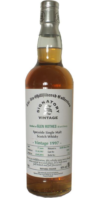 Glenrothes 1997 SV The Un-Chillfiltered Collection