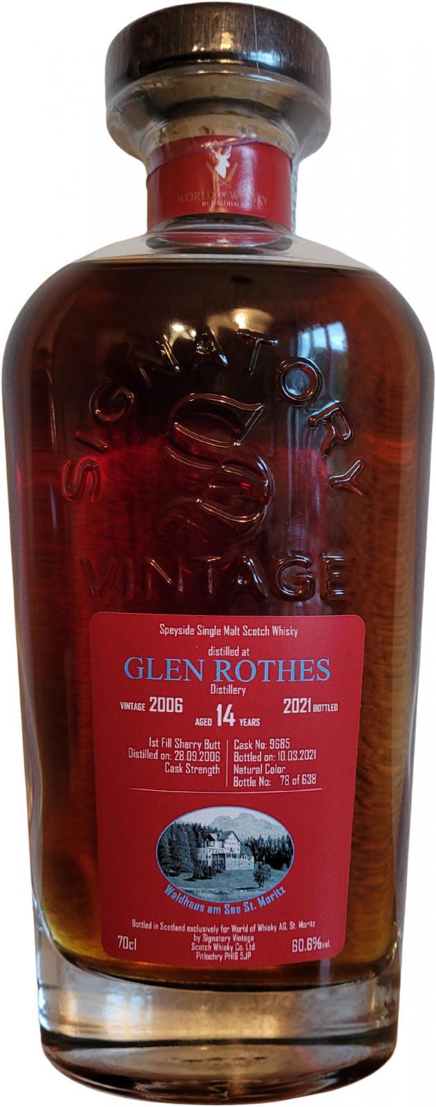 Glenrothes 2006 SV Cask Strength Collection