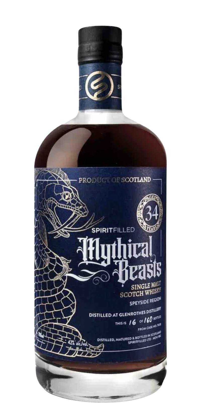 Glenrothes 34-year-old SpFi Mythical Beasts