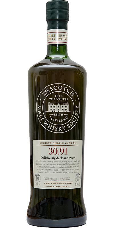 Glenrothes 1997 SMWS 30.91 Deliciously dark and sweet