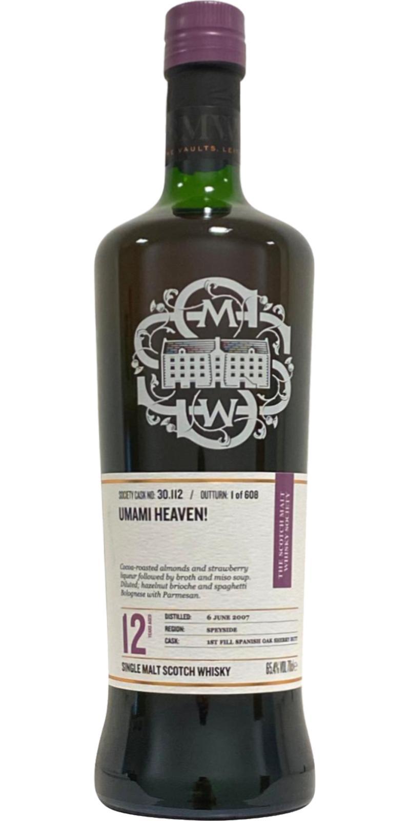 Glenrothes 2007 SMWS 30.112 Umami heaven!