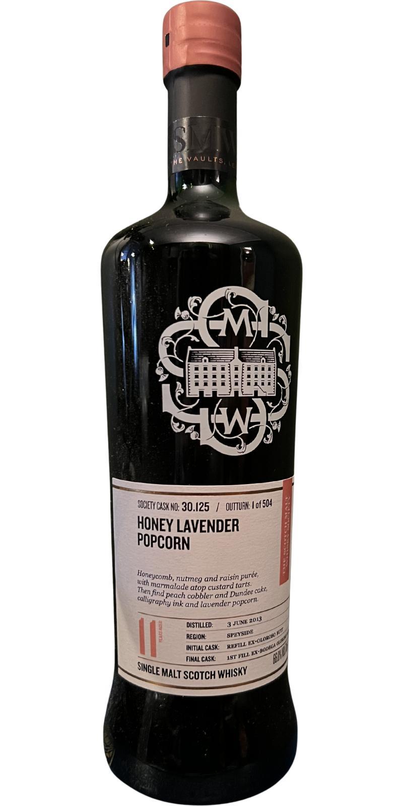 Glenrothes 2013 SMWS 30.125 Honey lavender popcorn / Sweetie shoppe at the library
