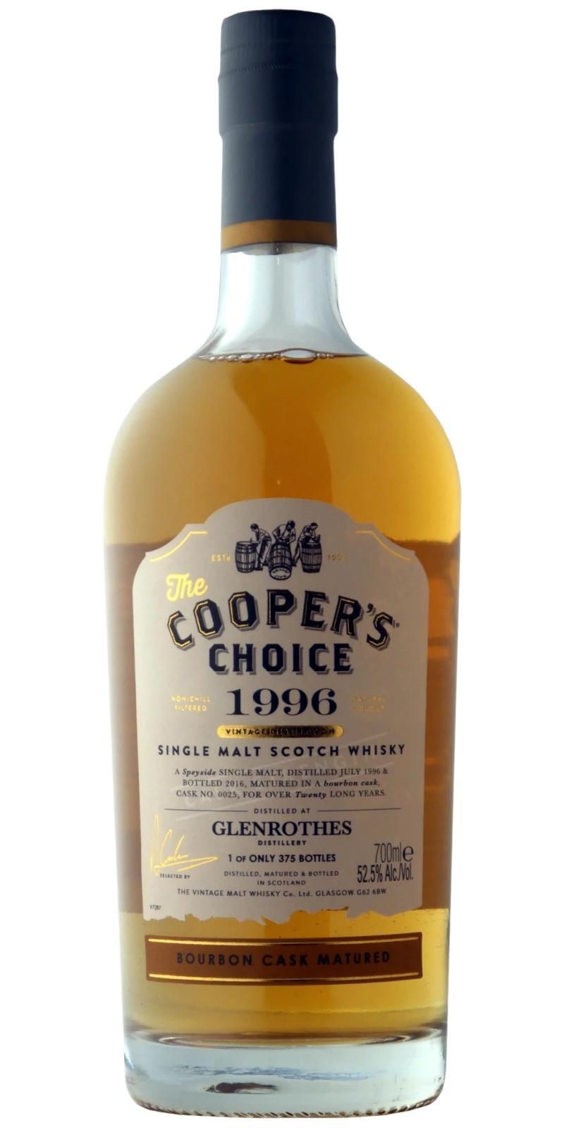 Glenrothes 1996 VM The Cooper's Choice