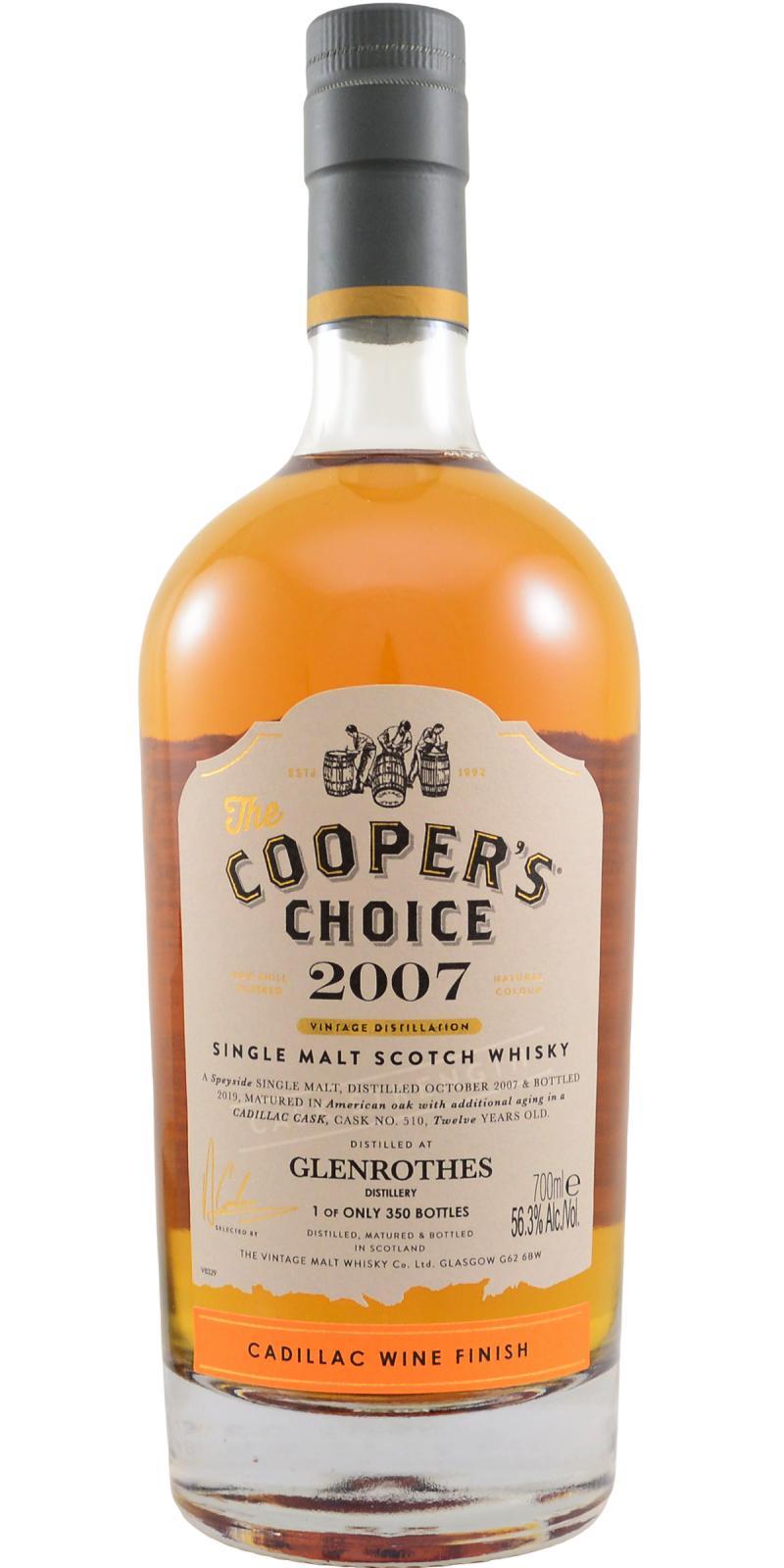 Glenrothes 2007 VM The Cooper's Choice