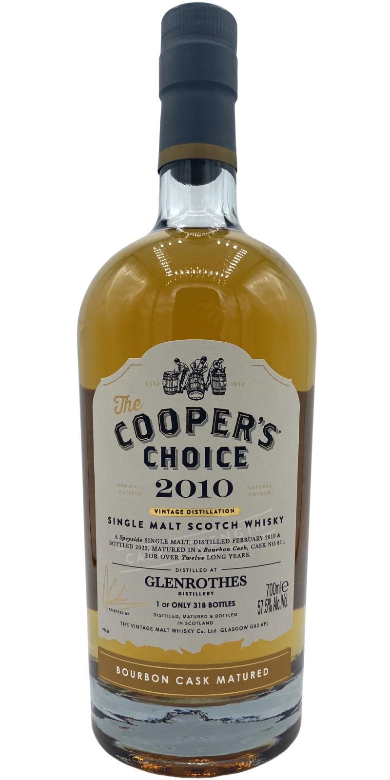 Glenrothes 2010 VM The Cooper's Choice