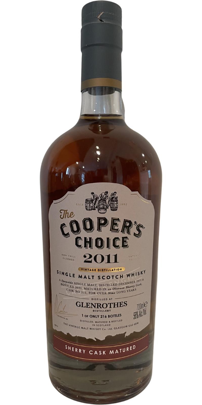 Glenrothes 2011 VM The Cooper's Choice