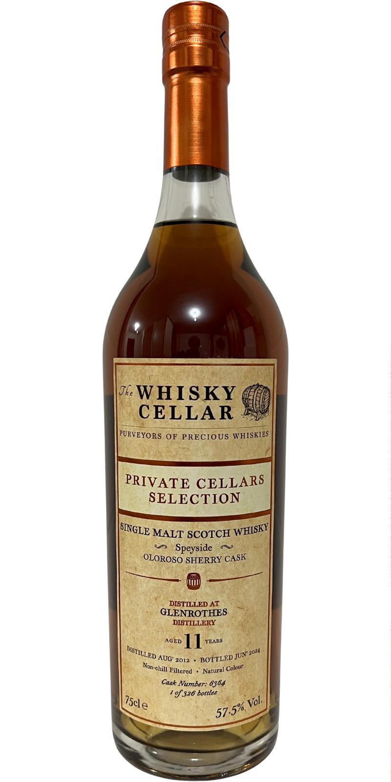 Glenrothes 2012 TWCe Private Cellars Selection