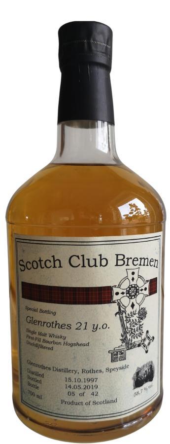 Glenrothes 1997 UD Scotch-Club Bremen