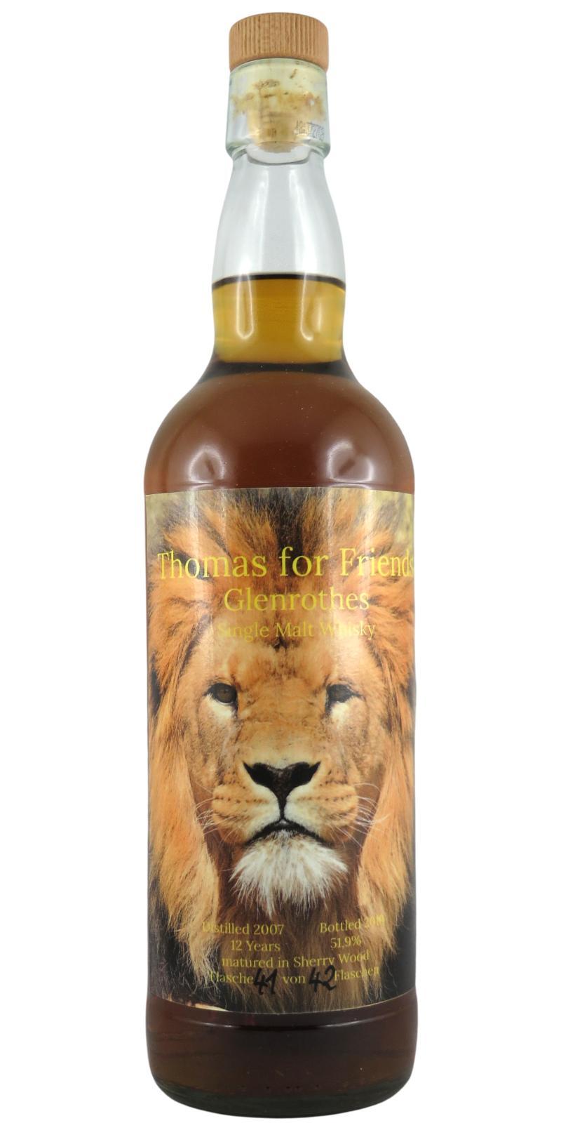 Glenrothes 2007 UD Thomas for Friends