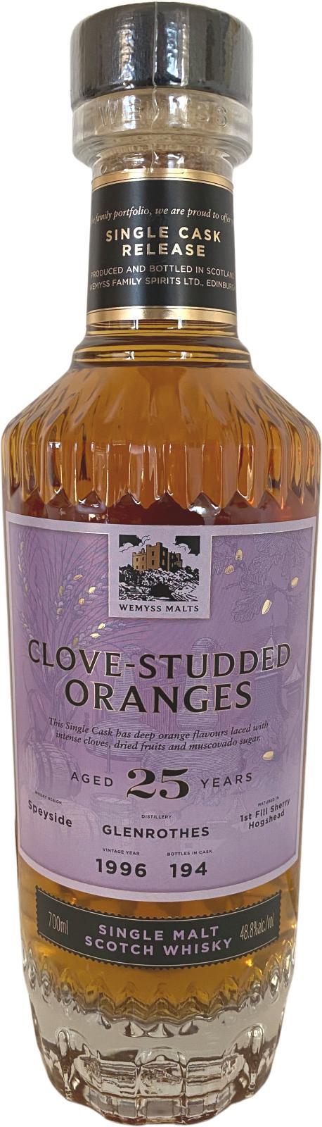 Glenrothes 1996 Wy Clove-Studded Oranges