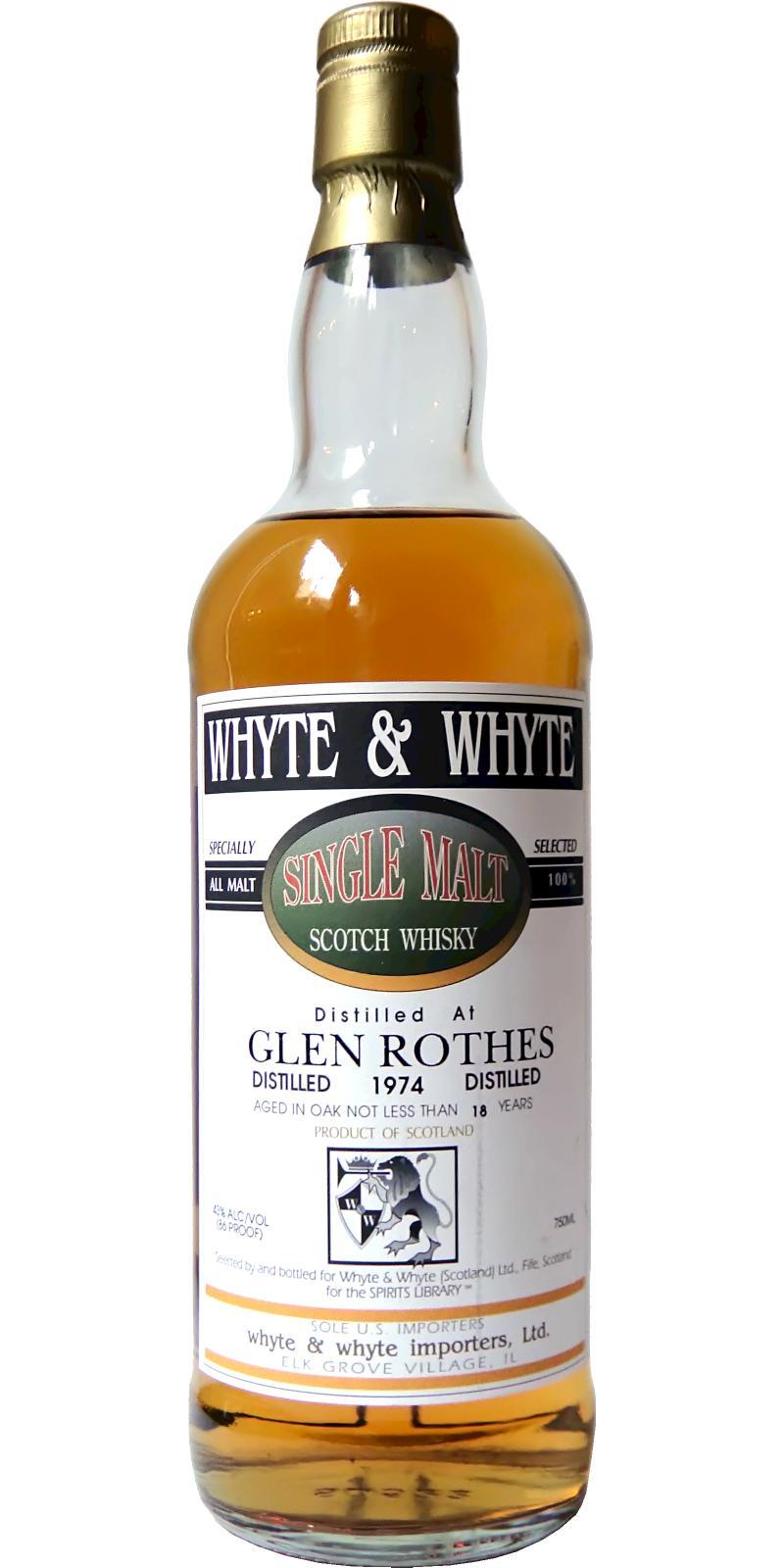 Glenrothes 1974 W&W