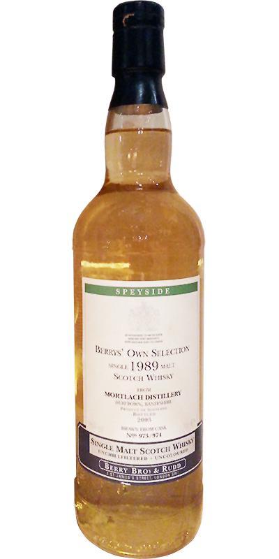 Mortlach 1989 BR Berrys' Own Selection