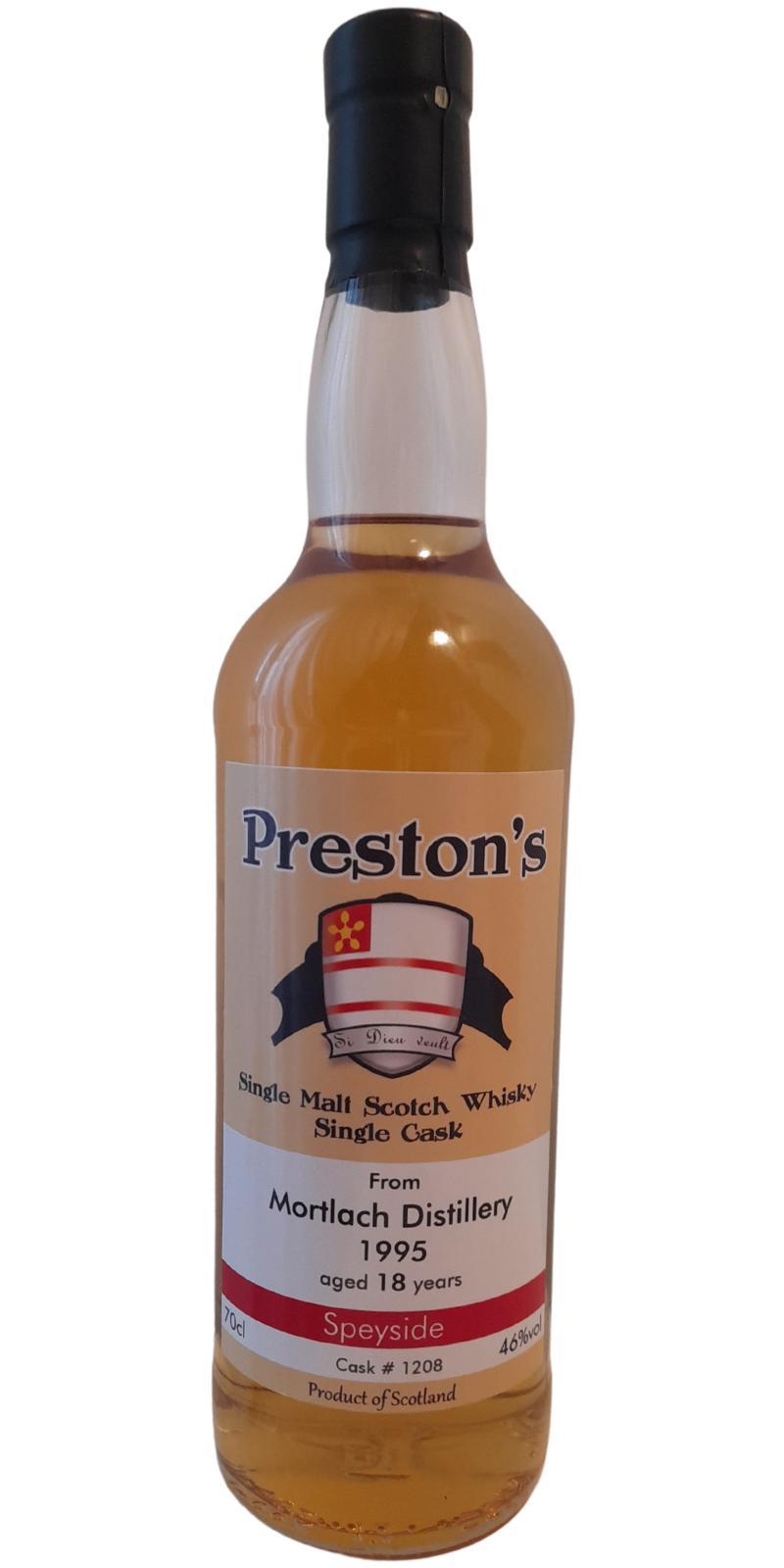 Mortlach 1995 Bewh Preston's