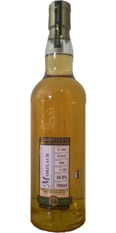 Mortlach 1995 DT Dimensions