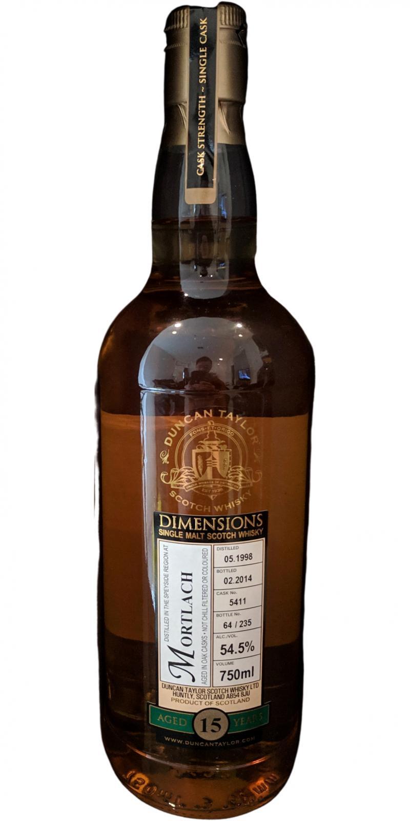 Mortlach 1998 DT Dimensions