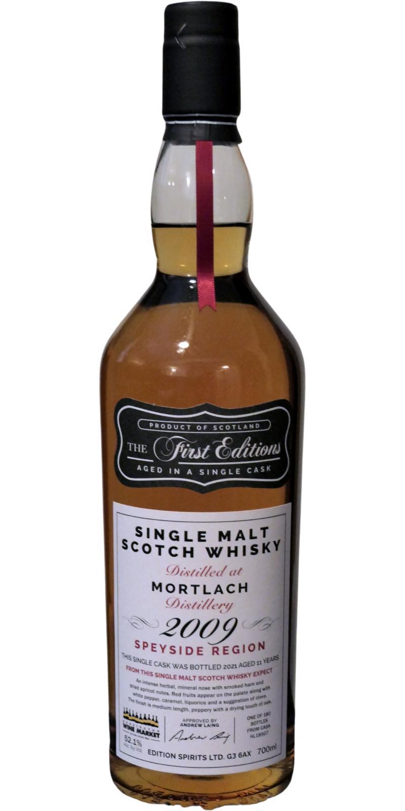 Mortlach 2009 ED The First Editions