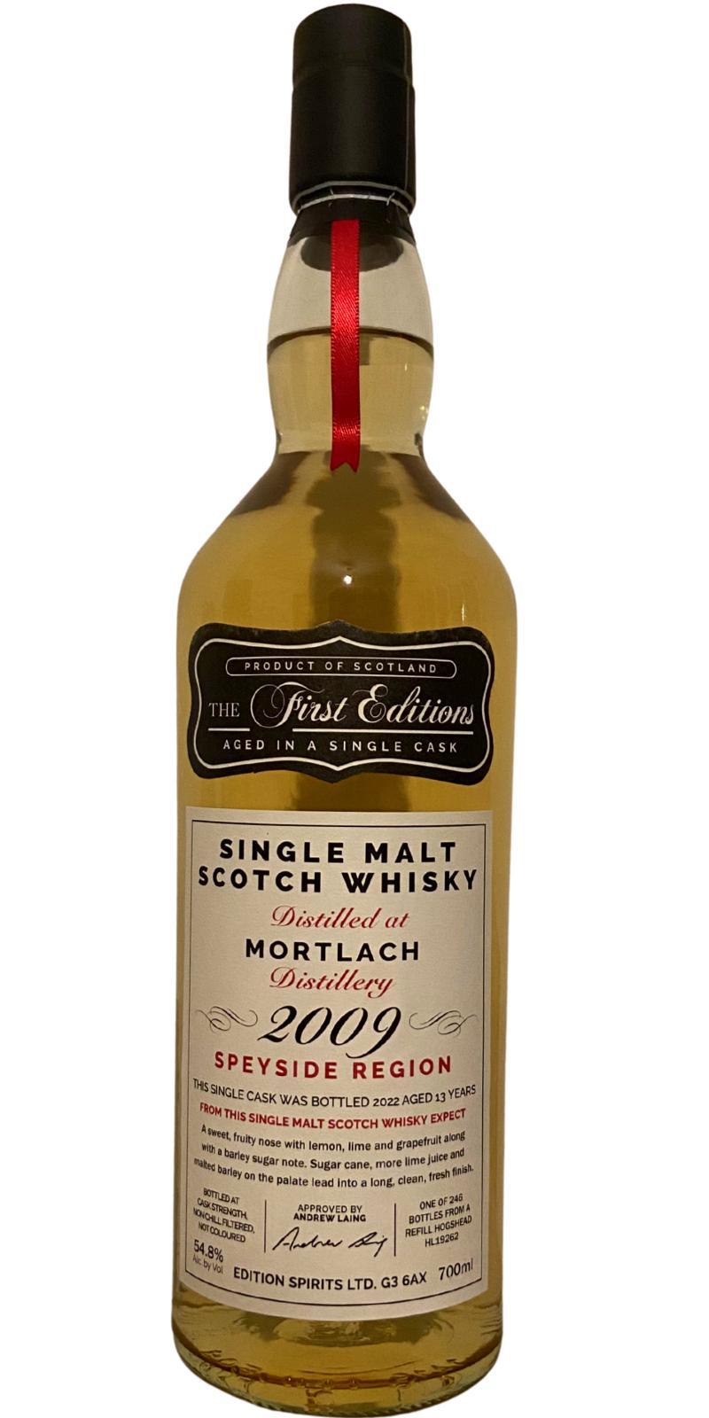 Mortlach 2009 ED The First Editions