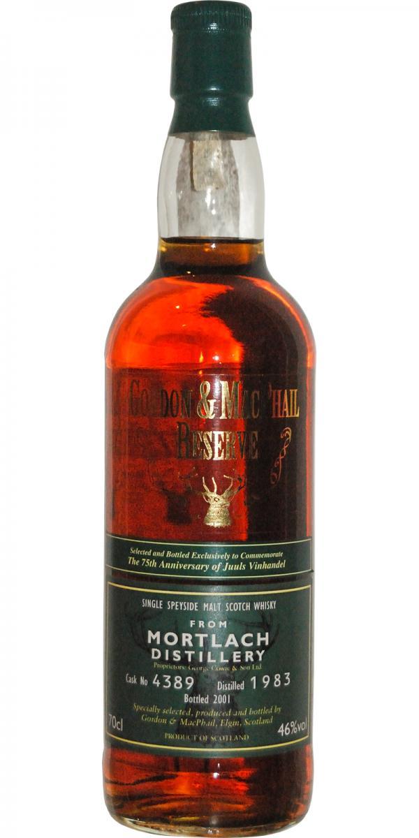 Mortlach 1983 GM Reserve for Juul's Vinhandel