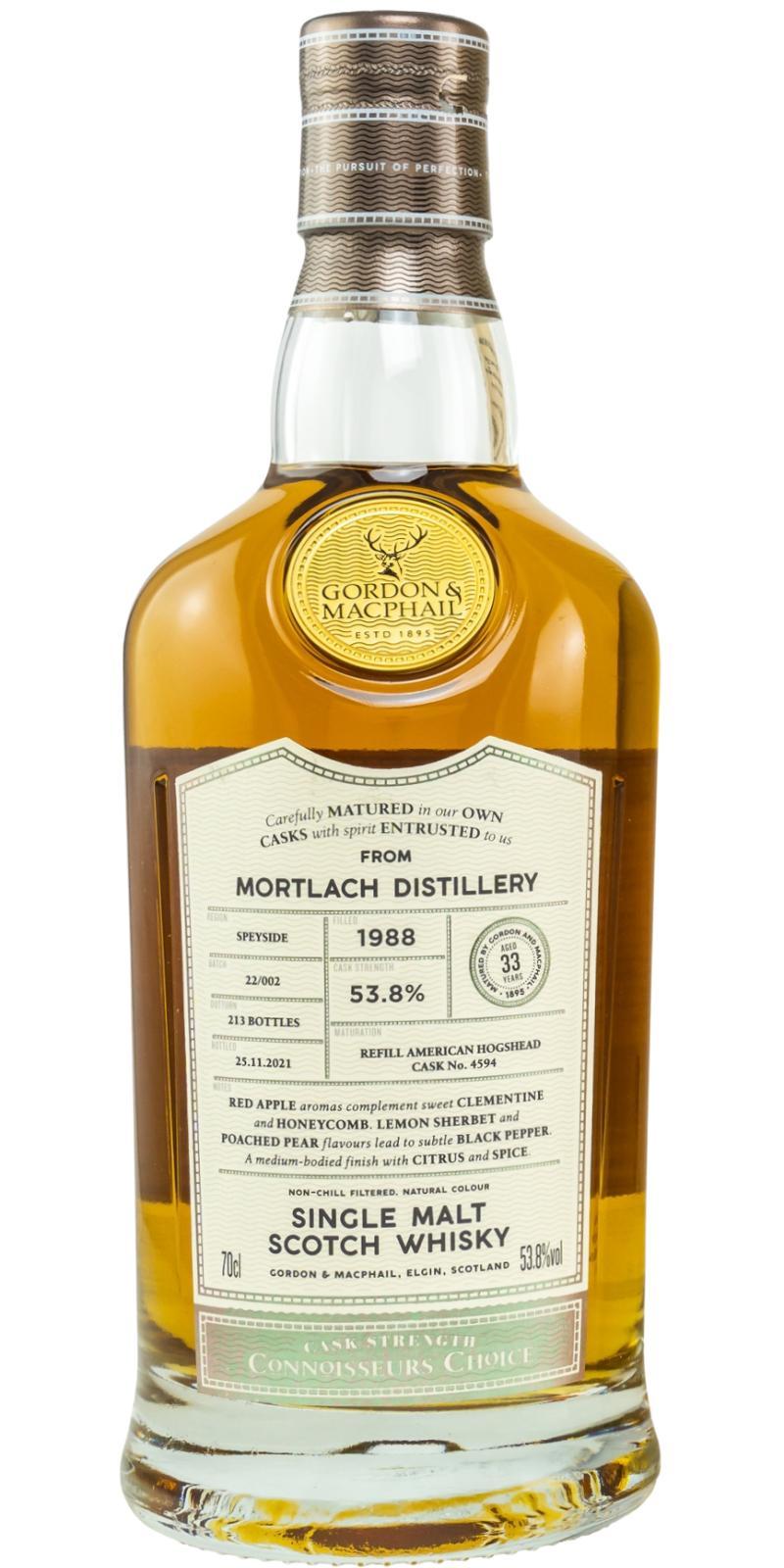 Mortlach 1988 GM Connoisseurs Choice - Cask Strength