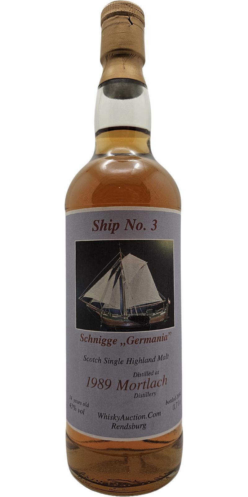 Mortlach 1989 KW Ship No. 3 - Schnigge Germania