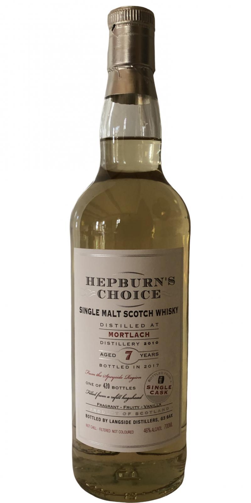 Mortlach 2010 LsD Hepburn's Choice