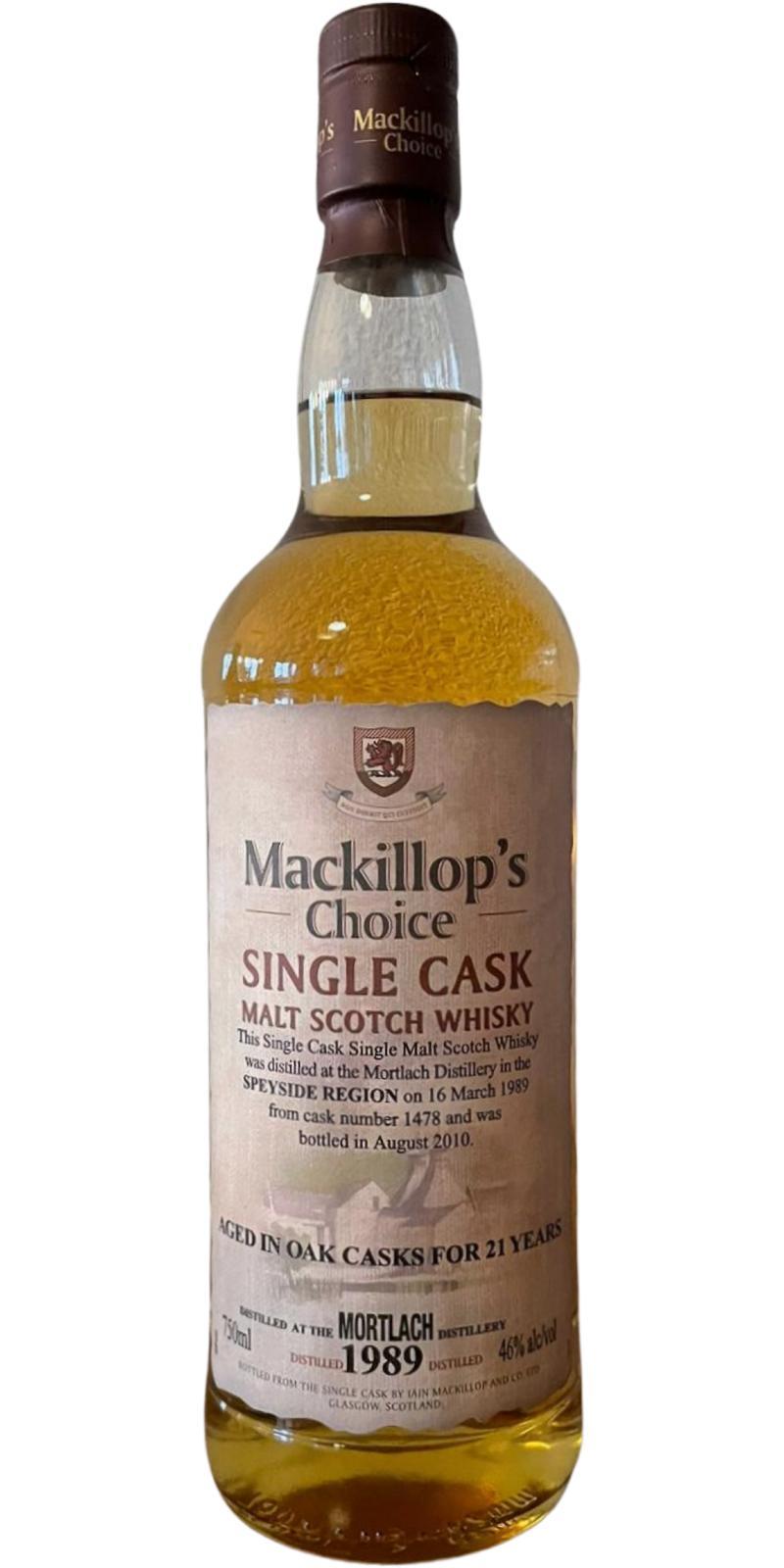 Mortlach 1989 McC Single Cask