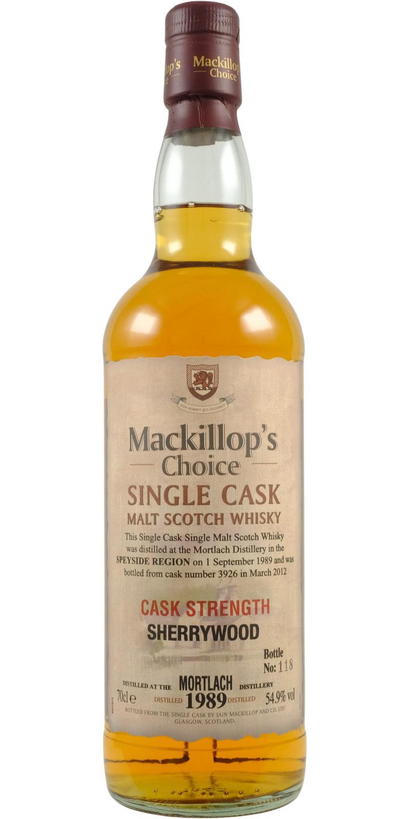 Mortlach 1989 McC Single Cask - Cask Strength