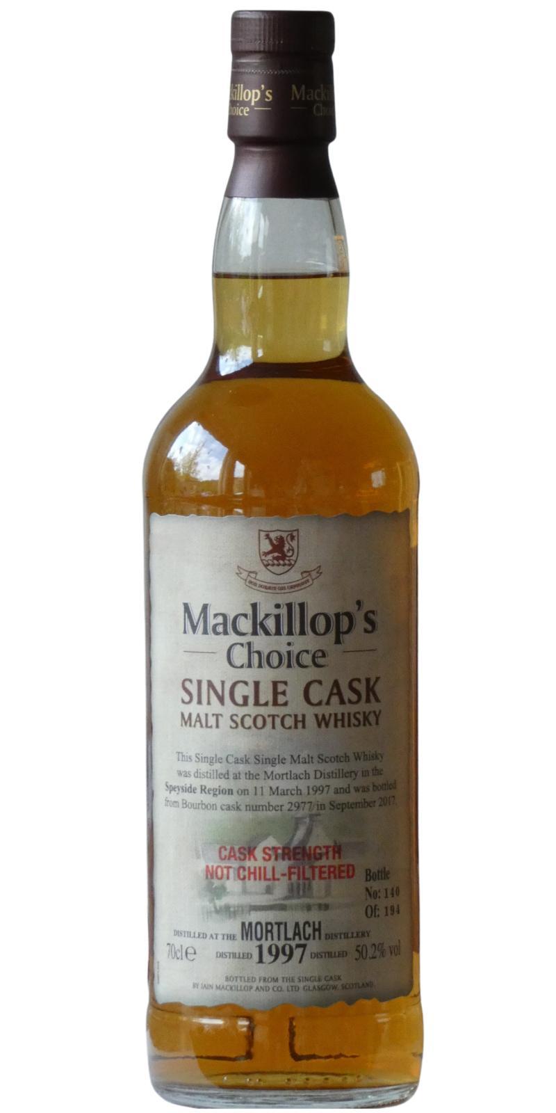 Mortlach 1997 McC Single Cask - Cask Strength