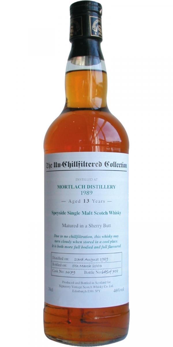 Mortlach 1989 SV The Un-Chillfiltered Collection