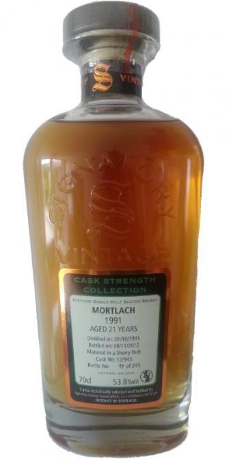 Mortlach 1991 SV Cask Strength Collection