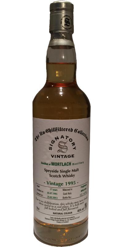 Mortlach 1995 SV The Un-Chillfiltered Collection