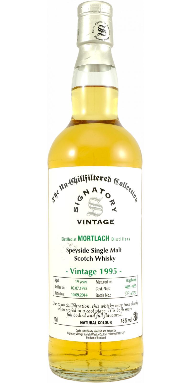 Mortlach 1995 SV The Un-Chillfiltered Collection