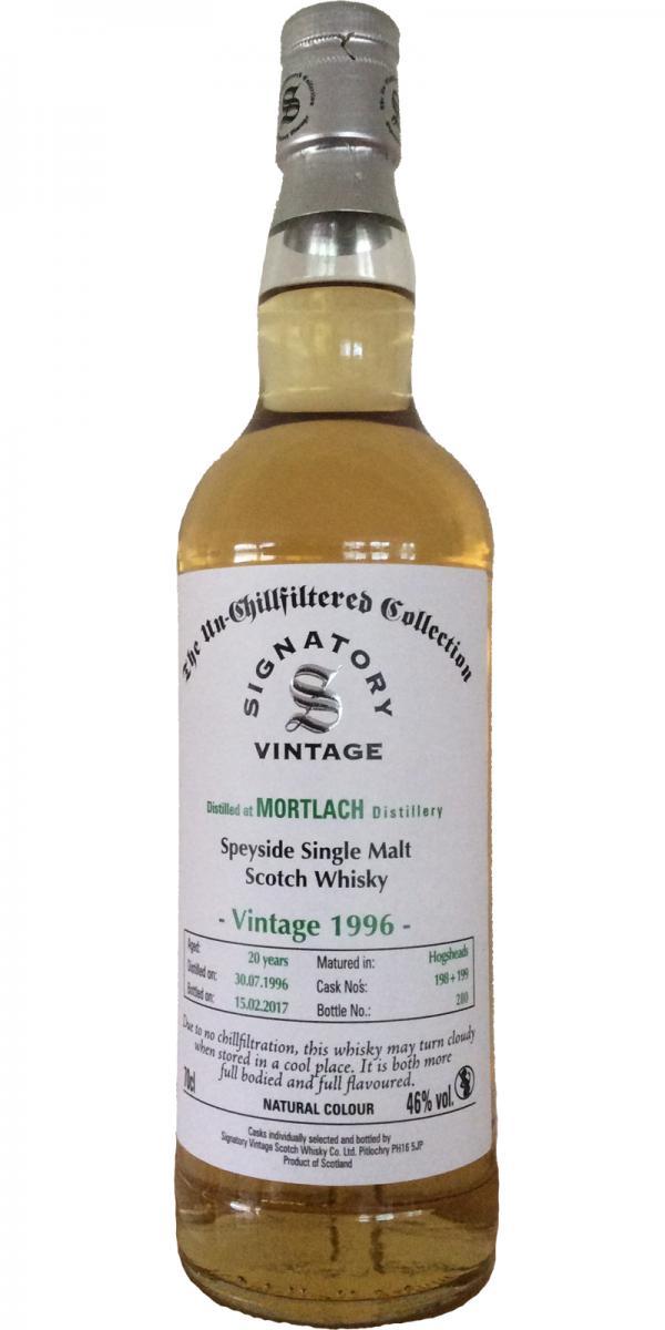 Mortlach 1996 SV The Un-Chillfiltered Collection