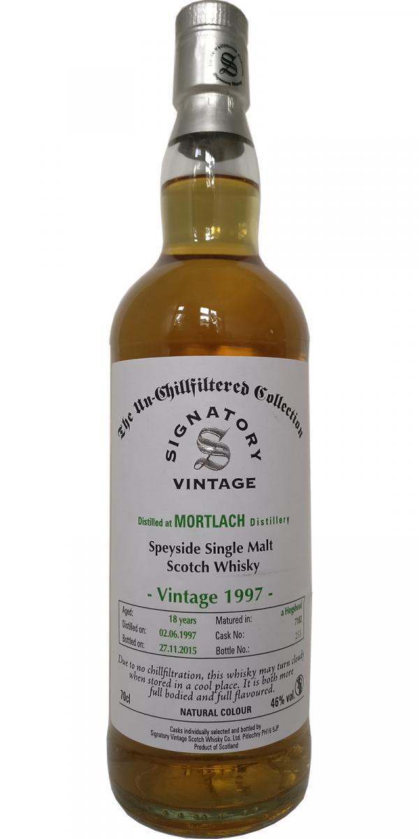 Mortlach 1997 SV The Un-Chillfiltered Collection
