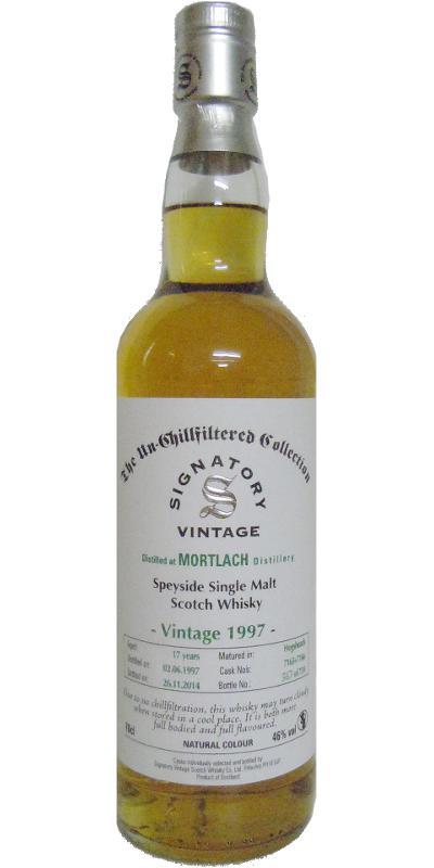 Mortlach 1997 SV The Un-Chillfiltered Collection