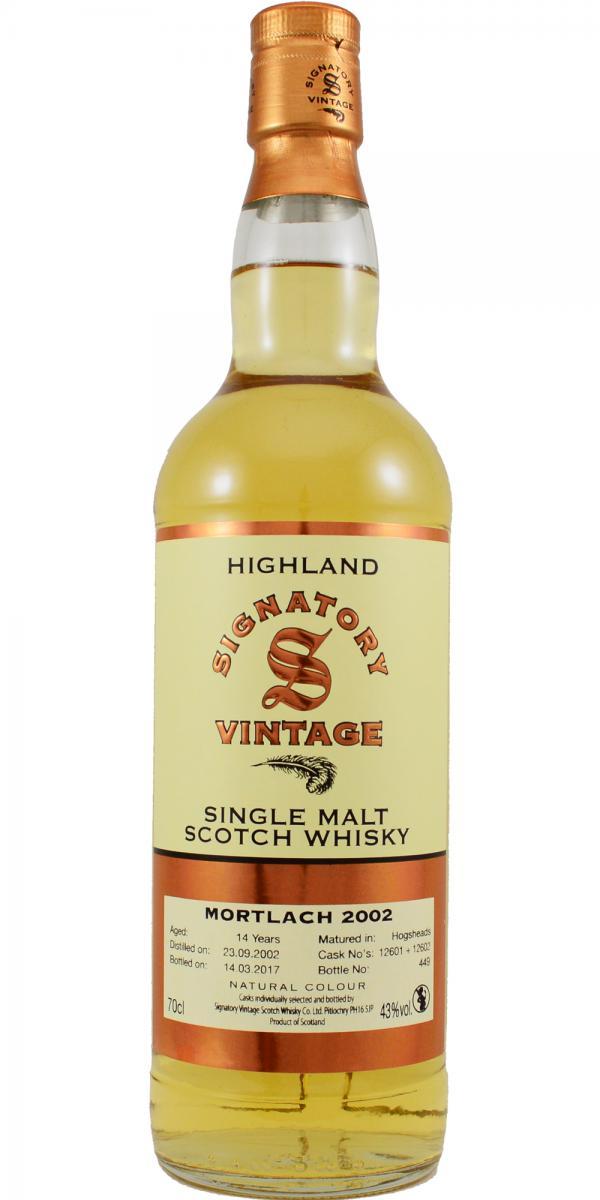 Mortlach 2002 SV Vintage Collection